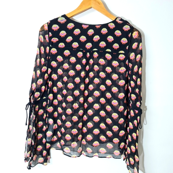 Zara printed georgette top. - Picture 3 of 4